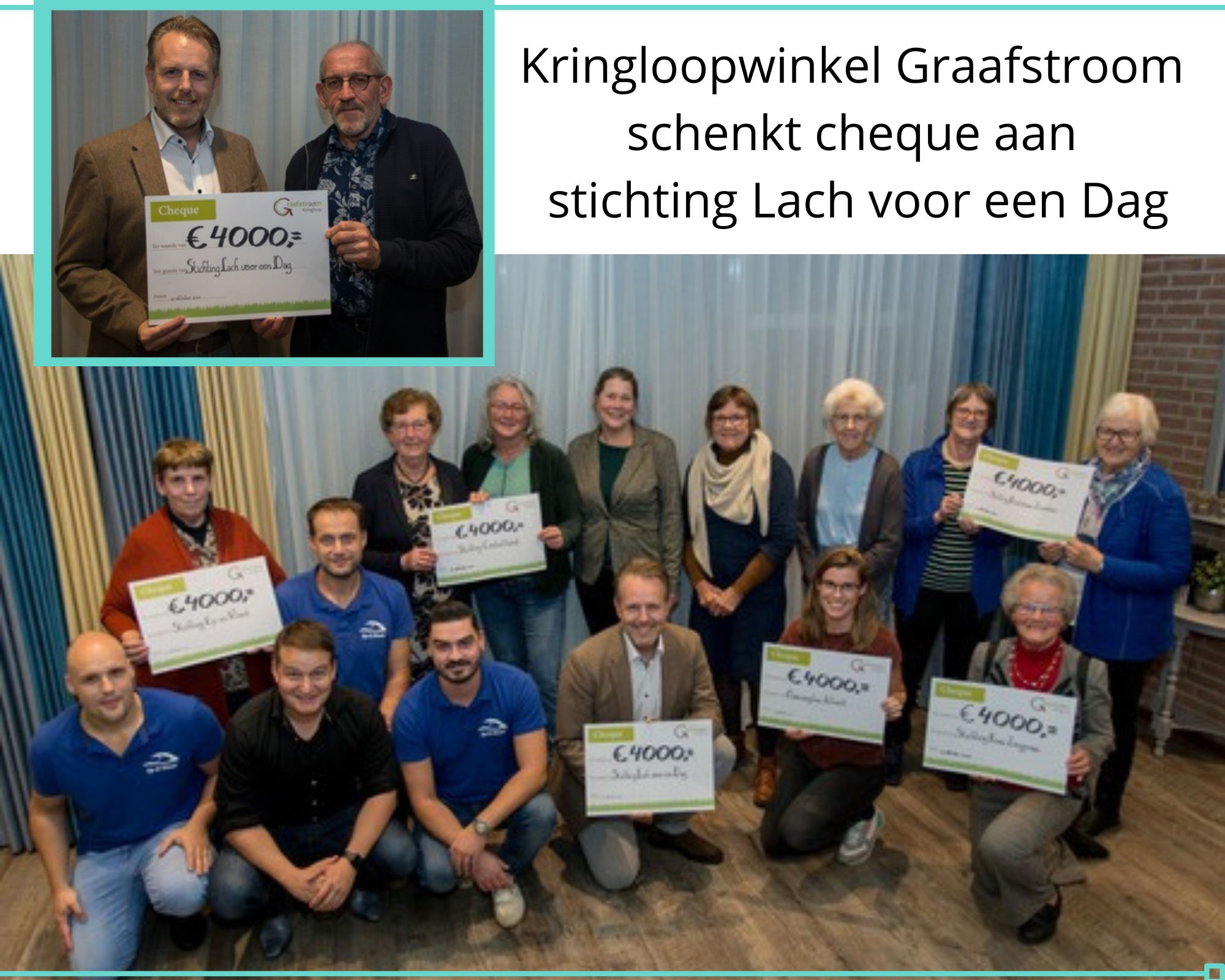 Kringloopwinkel Graafstrooms schenkt cheque