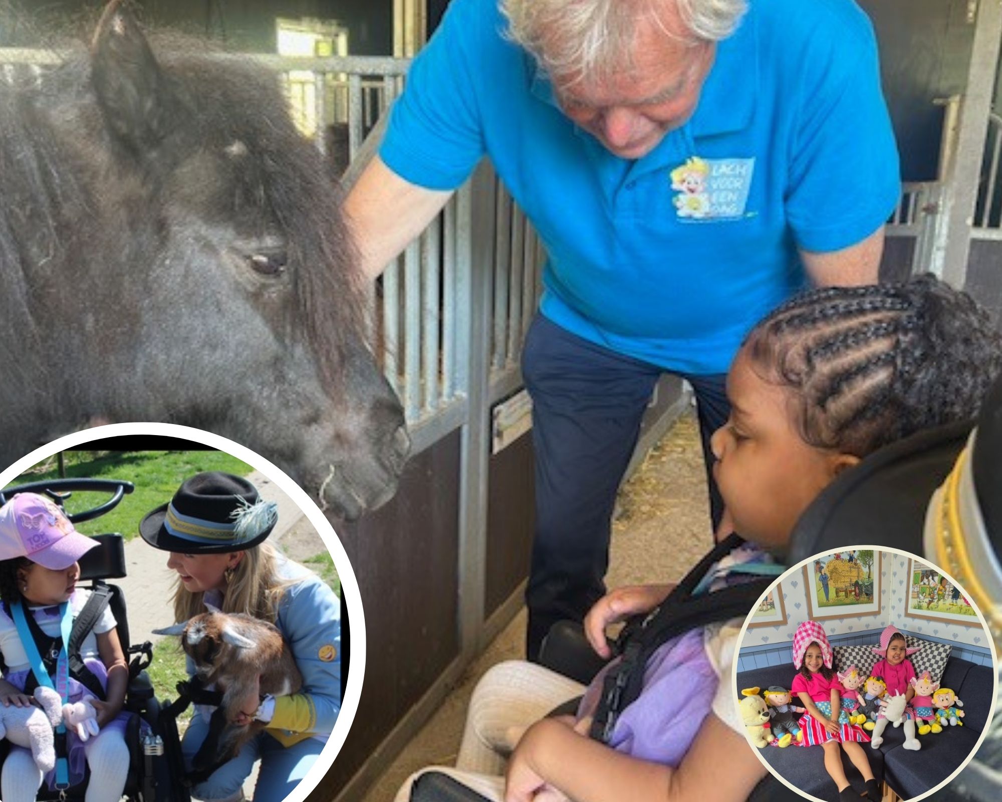 collage Ymara lach voor een dag