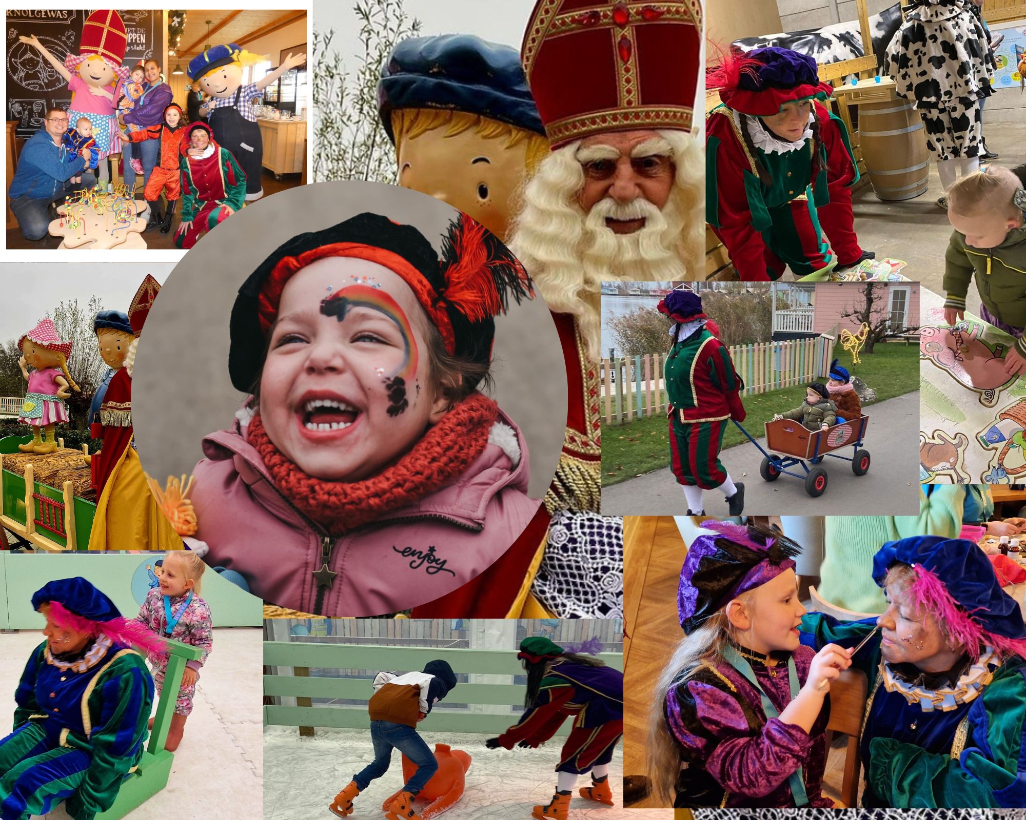collage wensdag Sinterklaas Stichting lach voor een dag